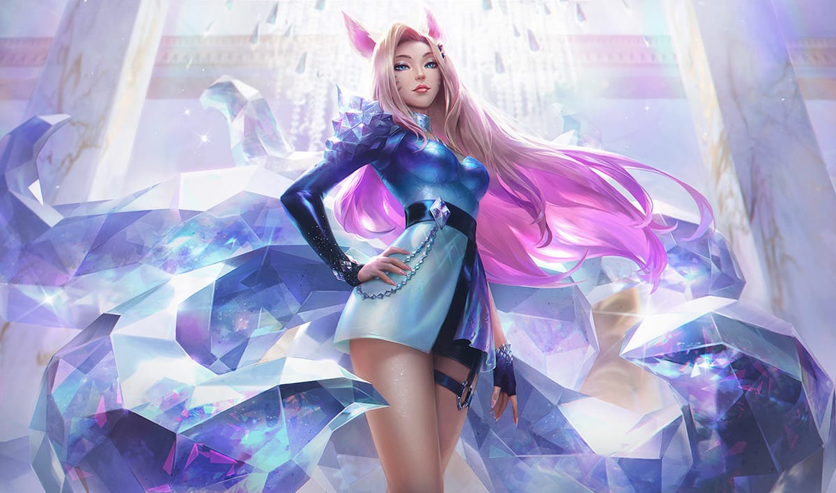 K/DA ALL OUT Ahri splash art banner