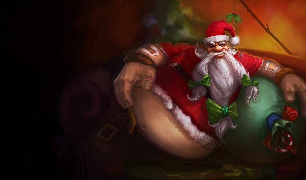 Santa Gragas splash art