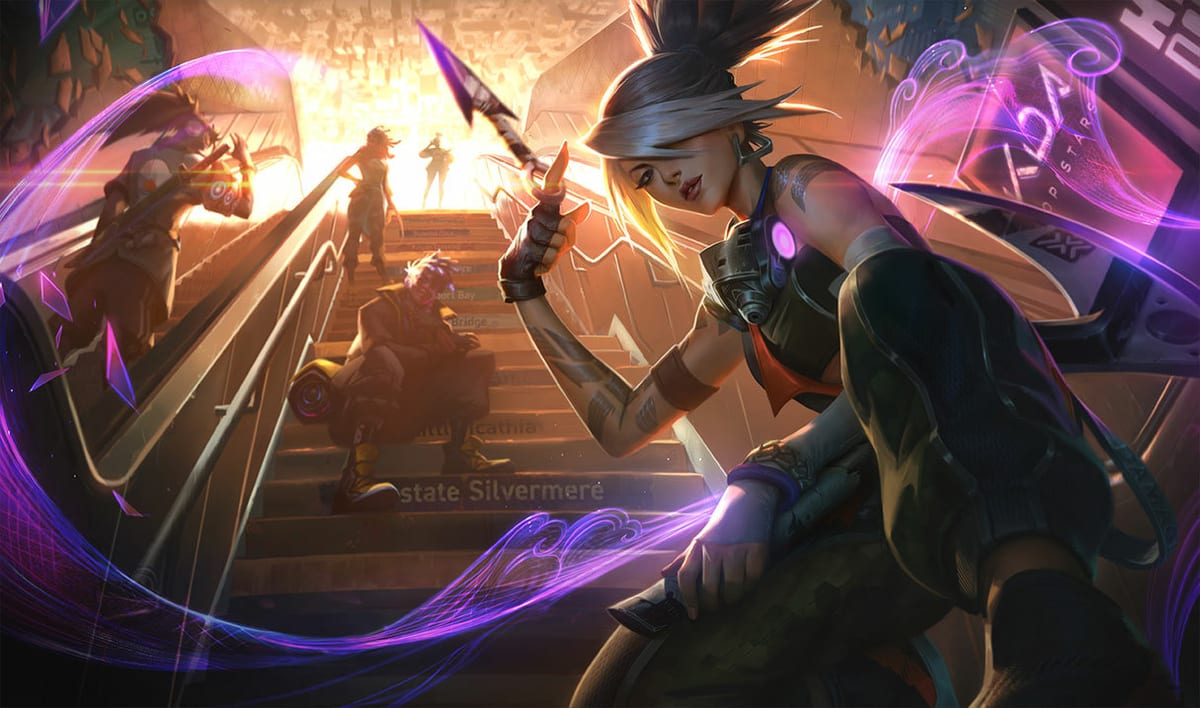 True Damage Akali splash art