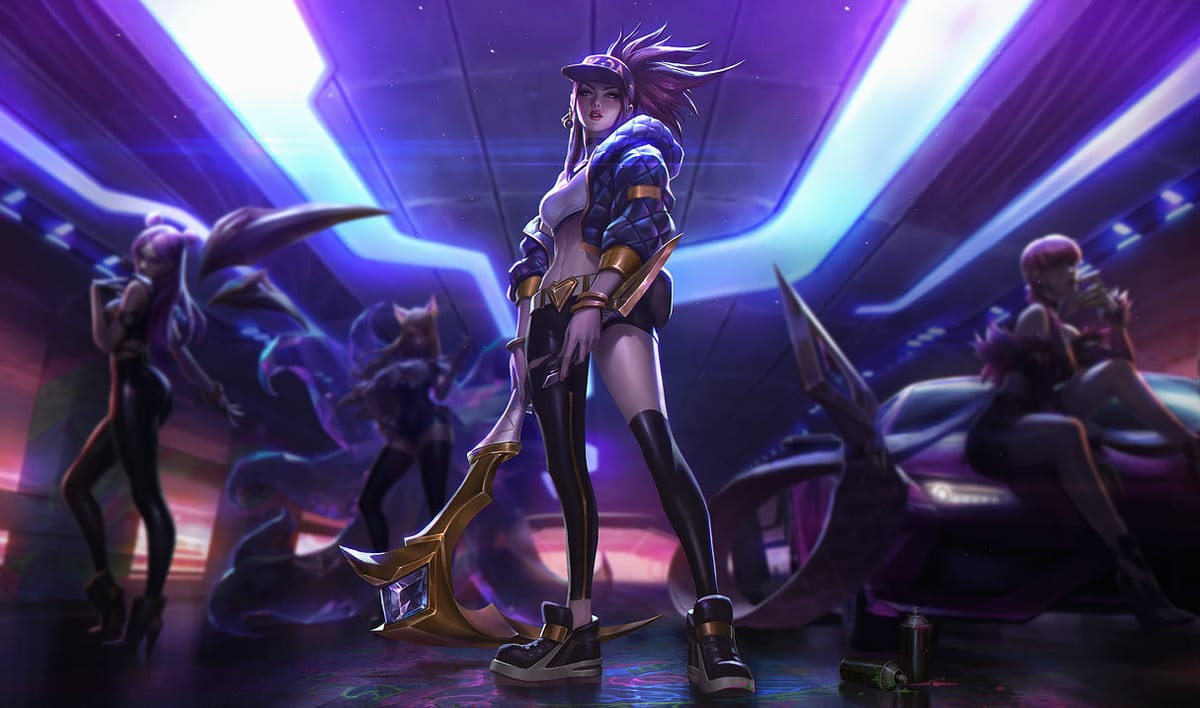K/DA Akali splash art