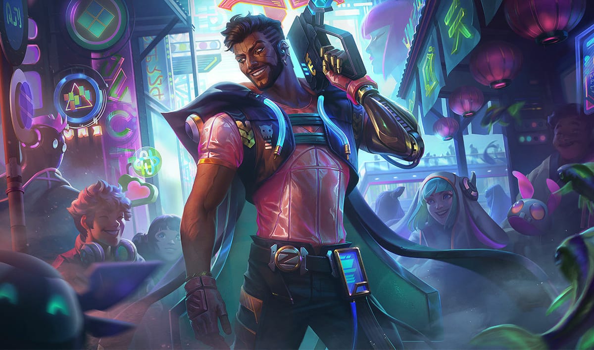 Cyber Pop Akshan Cyber Pop Akshan splash art
