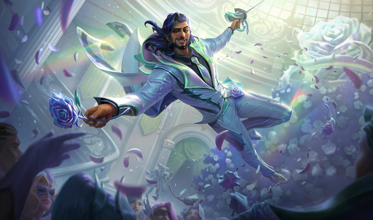 Crystal Rose Akshan Crystal Rose Akshan splash art