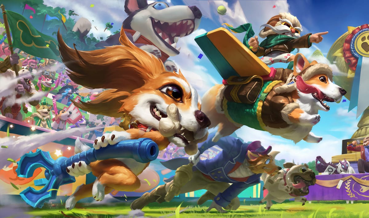 Corgi Corki splash art