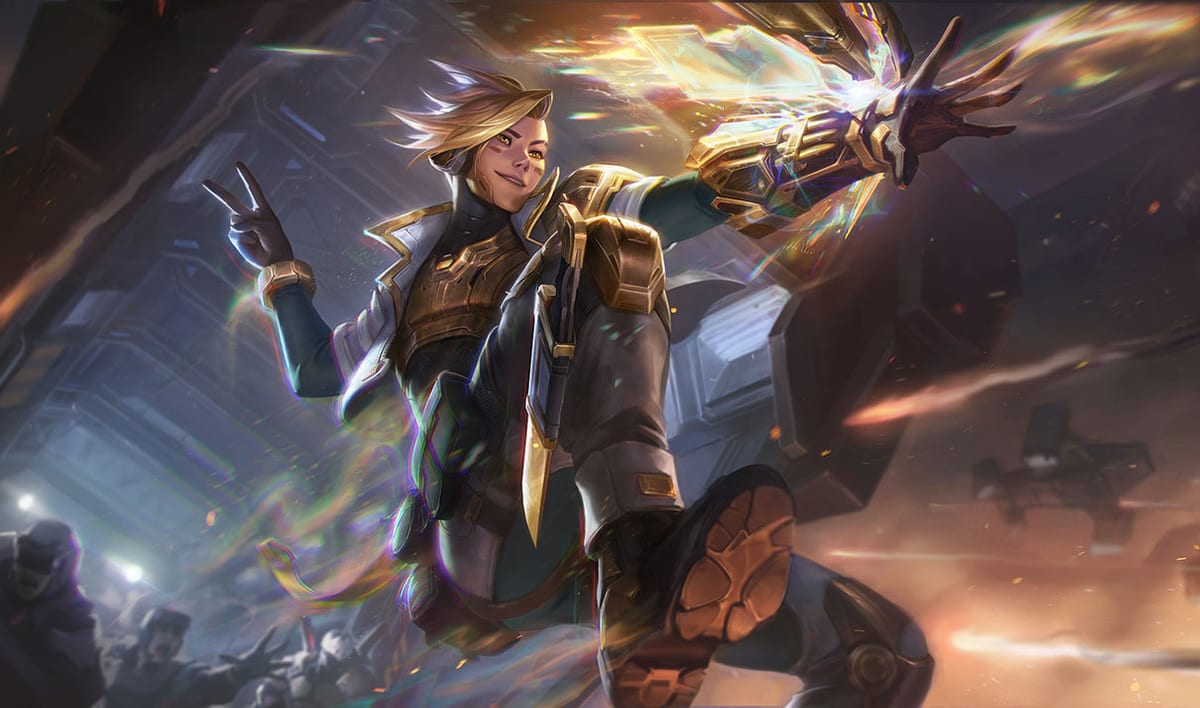 Prestige PsyOps Ezreal Skin Prestige PsyOps Ezreal splash art