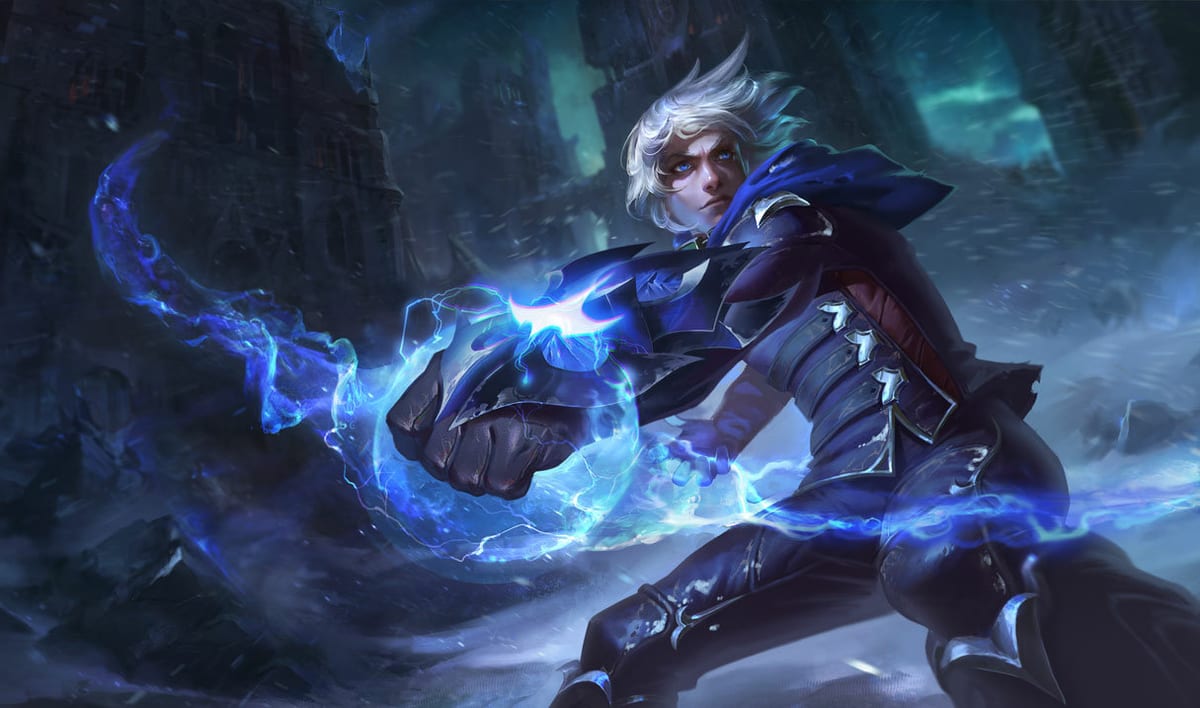 Frosted Ezreal splash art
