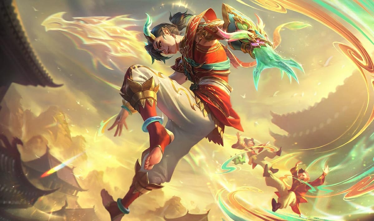 Heavenscale Ezreal Skin Heavenscale Ezreal splash art