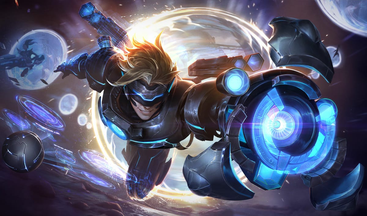 Pulsefire Ezreal splash art banner