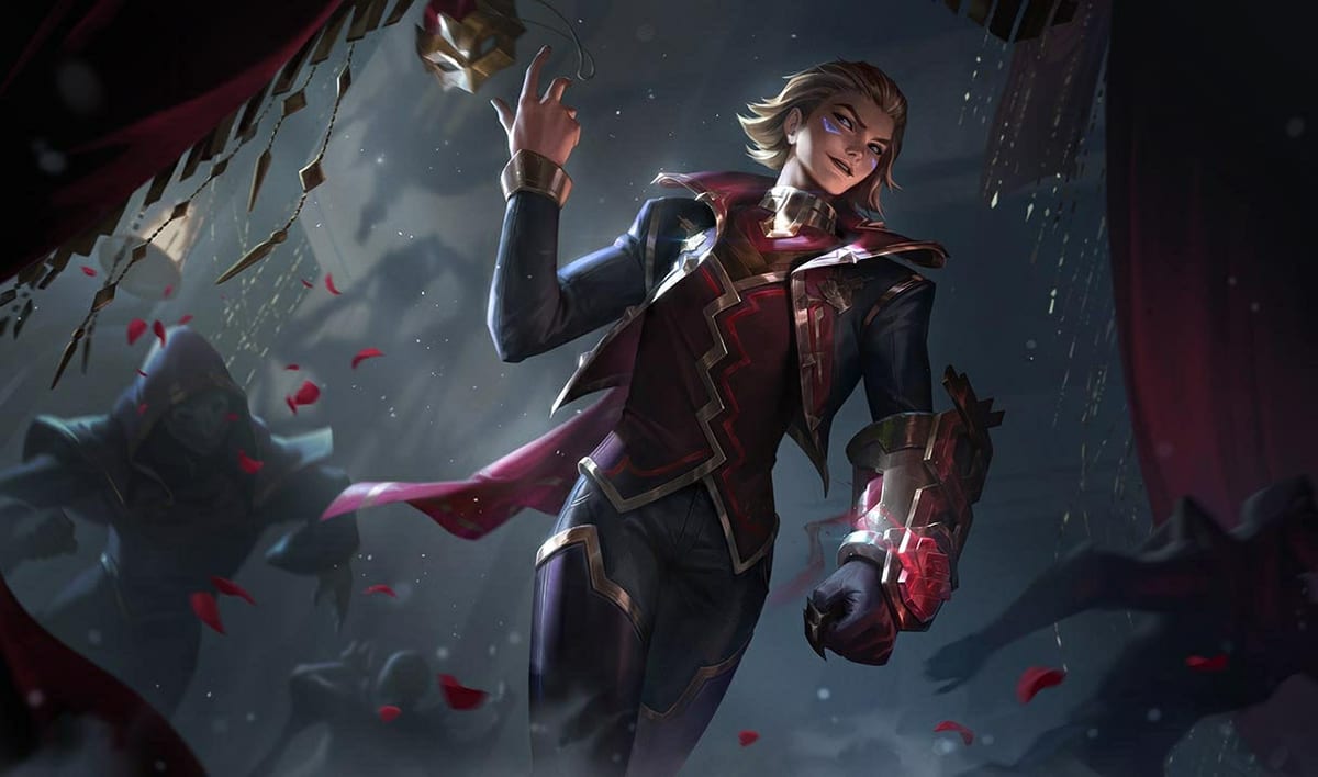 Masque of the Black Rose Ezreal Skin Masque of the Black Rose Ezreal splash art