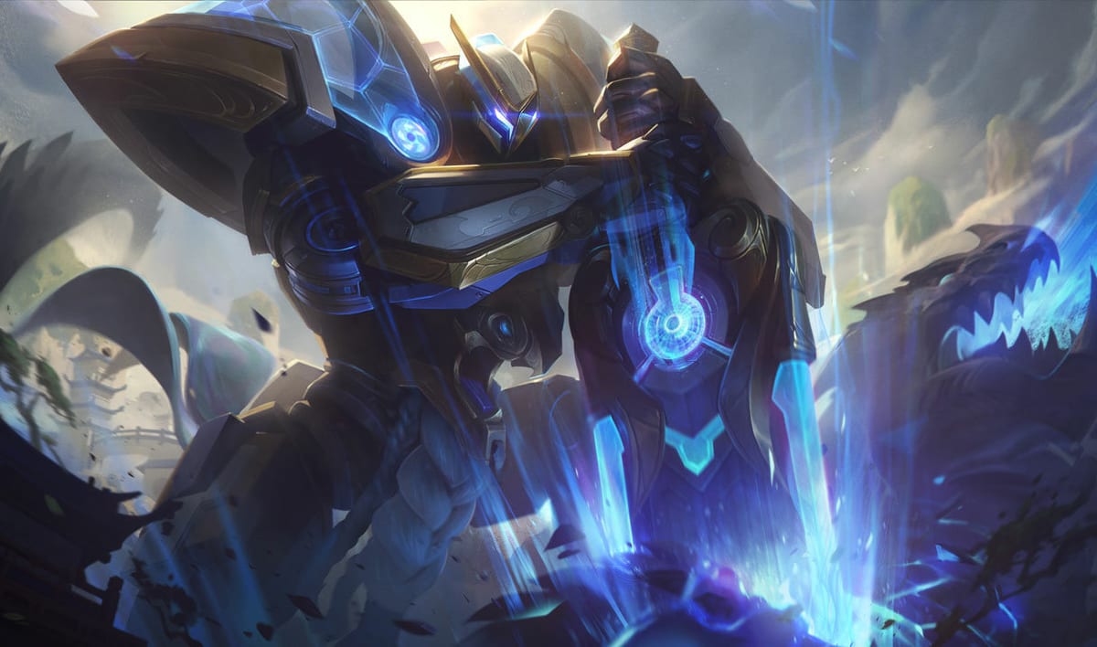 Mecha Kingdoms Garen splash art