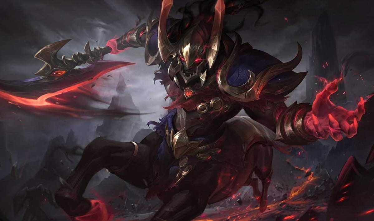 Nightbringer Hecarim splash art banner