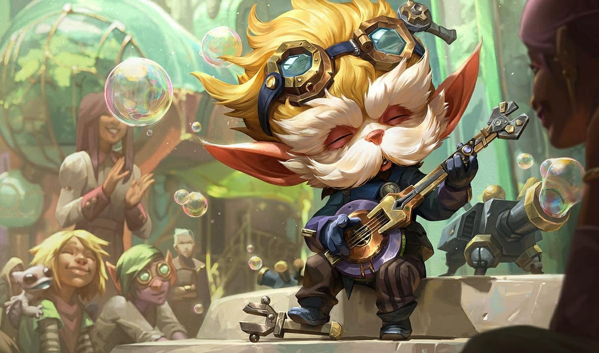 Arcane Professor Heimerdinger splash art banner