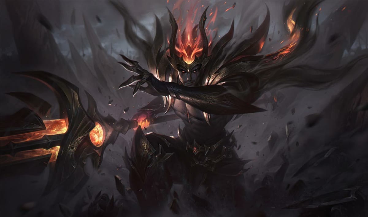Nightbringer Jarvan IV splash art banner