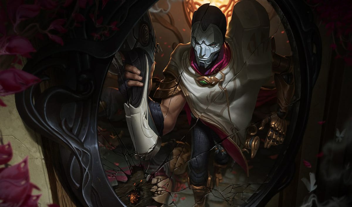 Jhin splash art banner for the Red Post Roundup