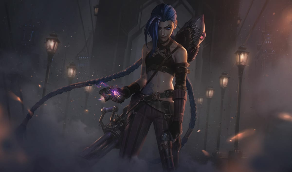 Arcane Enemy Jinx Arcane Enemy Jinx splash art
