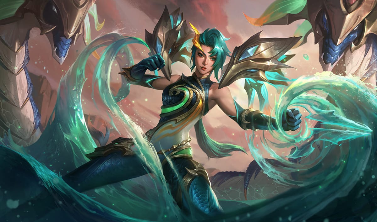 Lagoon Dragon Kai'Sa Lagoon Dragon Kai'Sa splash art