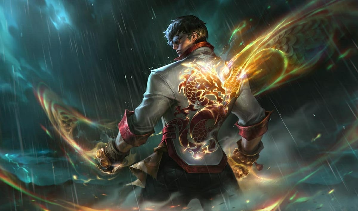 Dragon Fist Lee Sin splash art banner