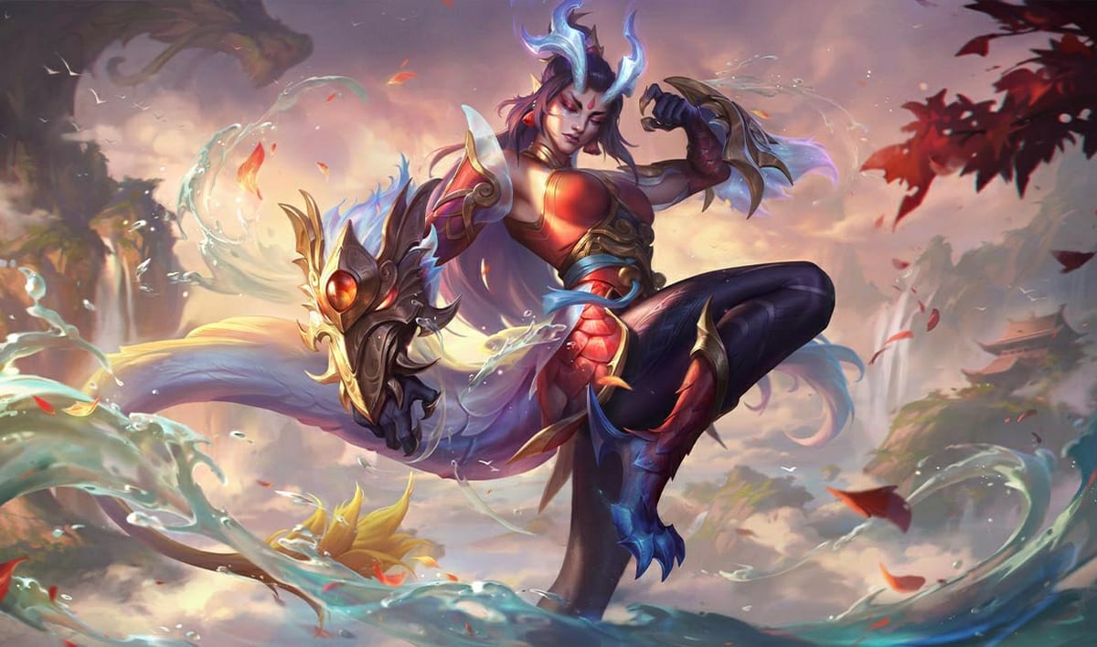 Shyvana splash art banner