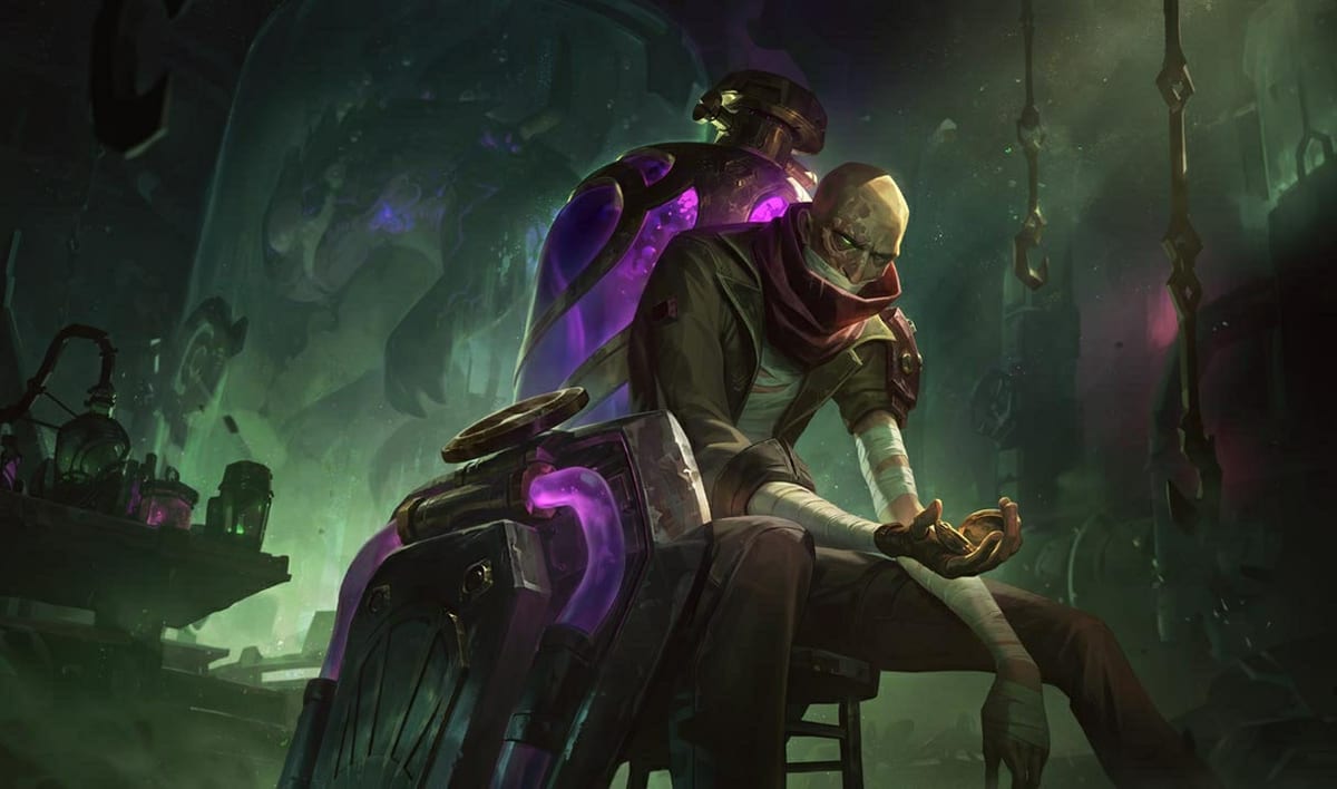 Arcane Shimmer Lab Singed splash art