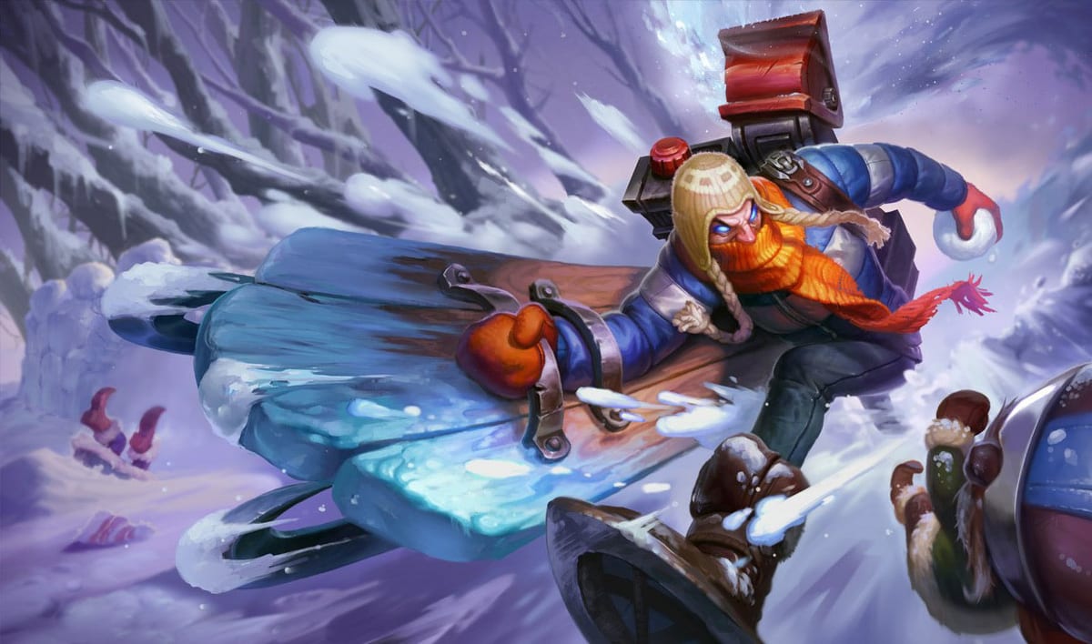 Snow Day Singed splash art banner
