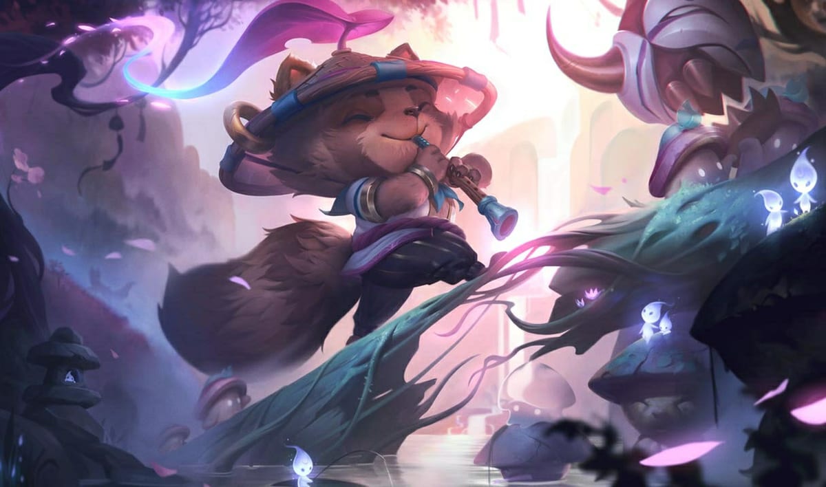 Spirit Blossom Teemo Skin Spirit Blossom Teemo splash art