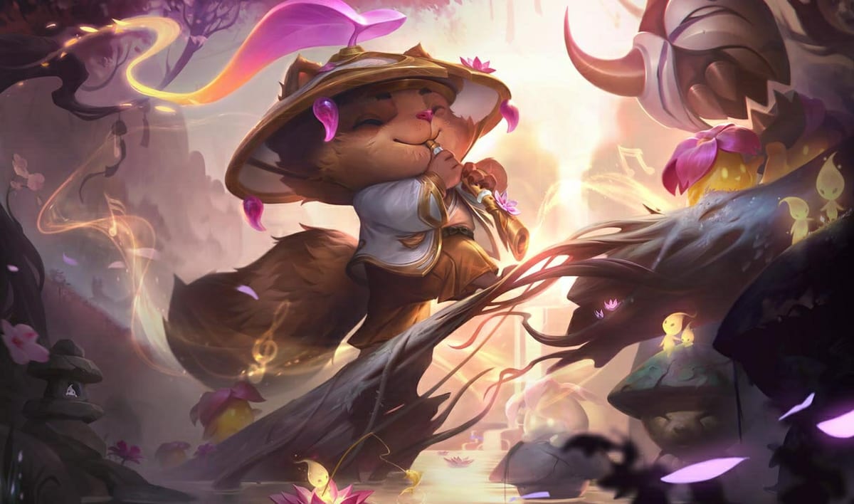 Prestige Spirit Blossom Teemo Skin Prestige Spirit Blossom Teemo splash art