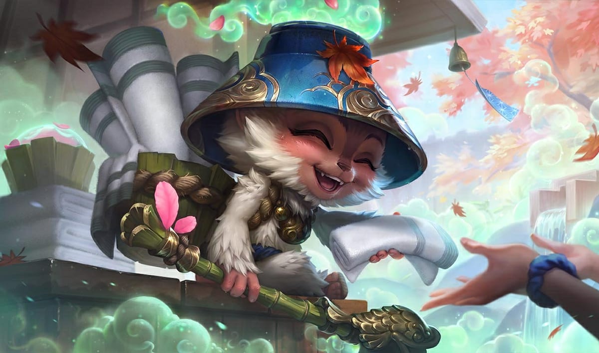 Spirit Blossom Springs Teemo Skin Spirit Blossom Springs Teemo splash art