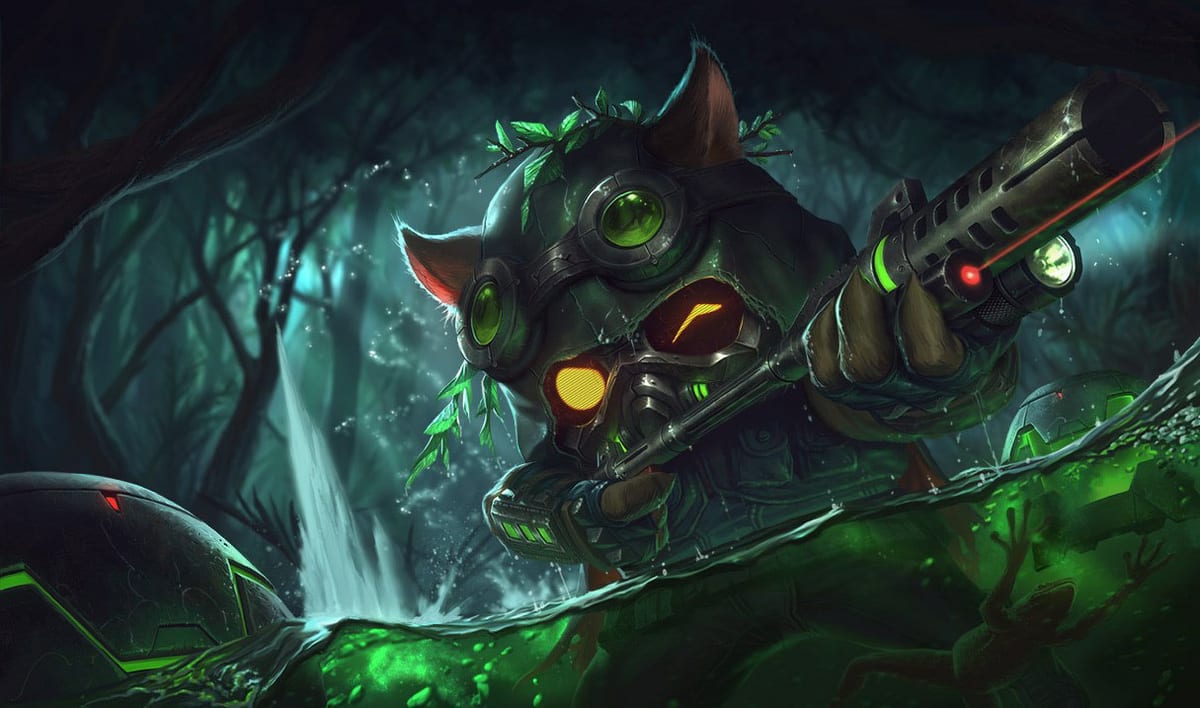 Omega Squad Teemo Skin Omega Squad Teemo splash art