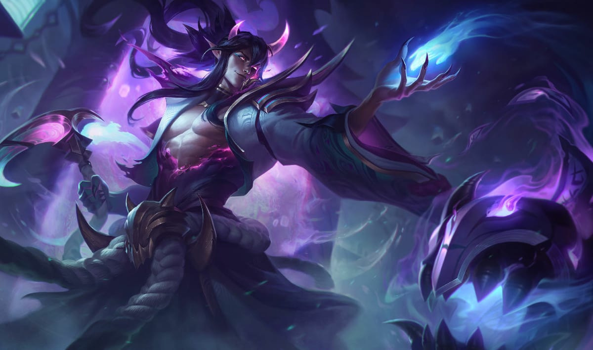 Spirit Blossom Thresh splash art