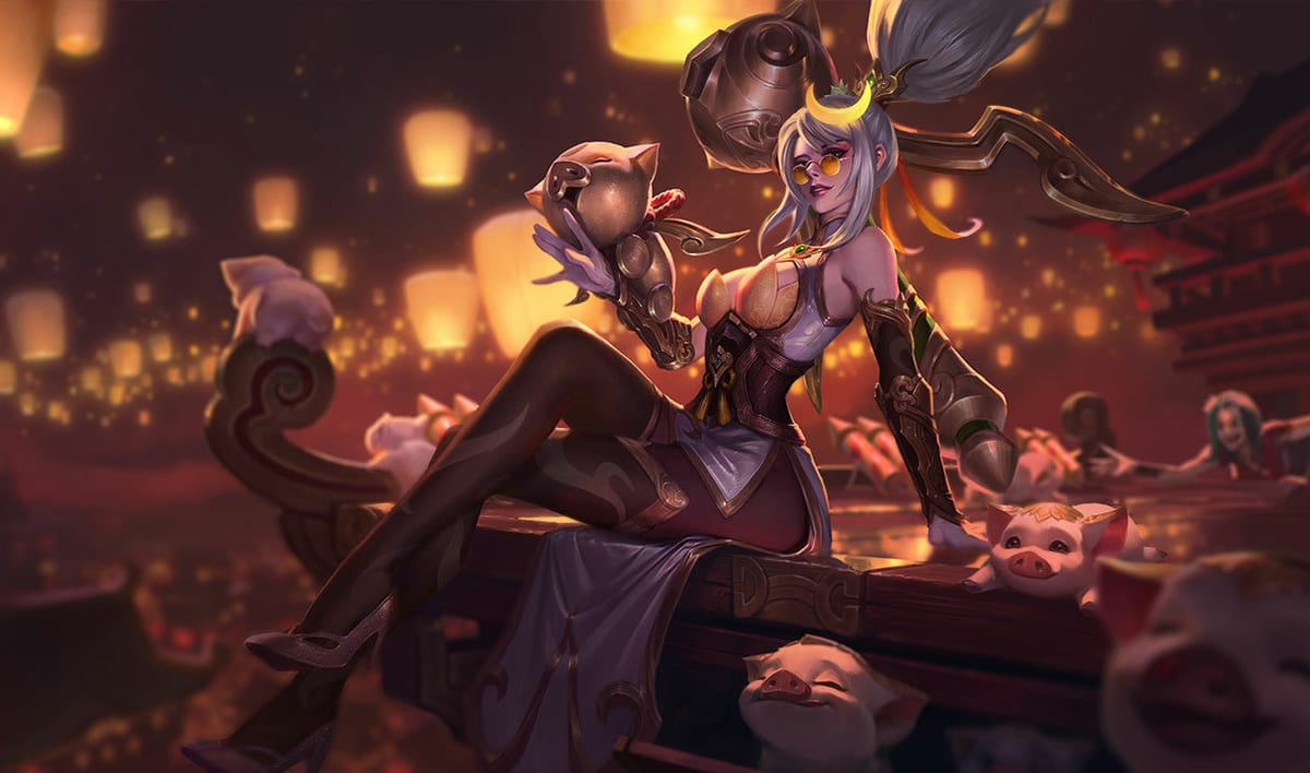 Prestige Firecracker Vayne Skin Prestige Firecracker Vayne splash art
