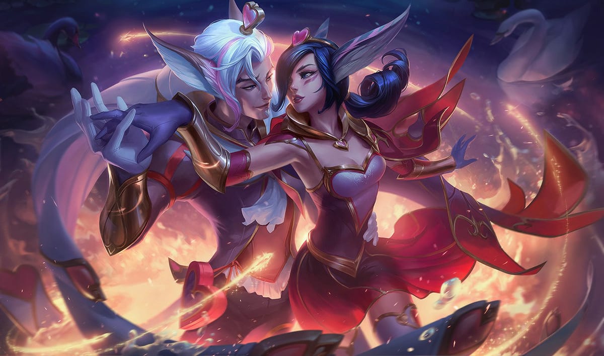Sweetheart Xayah Sweetheart Xayah splash art