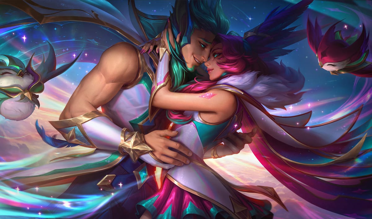 Redeemed Star Guardian Xayah Redeemed Star Guardian Xayah splash art