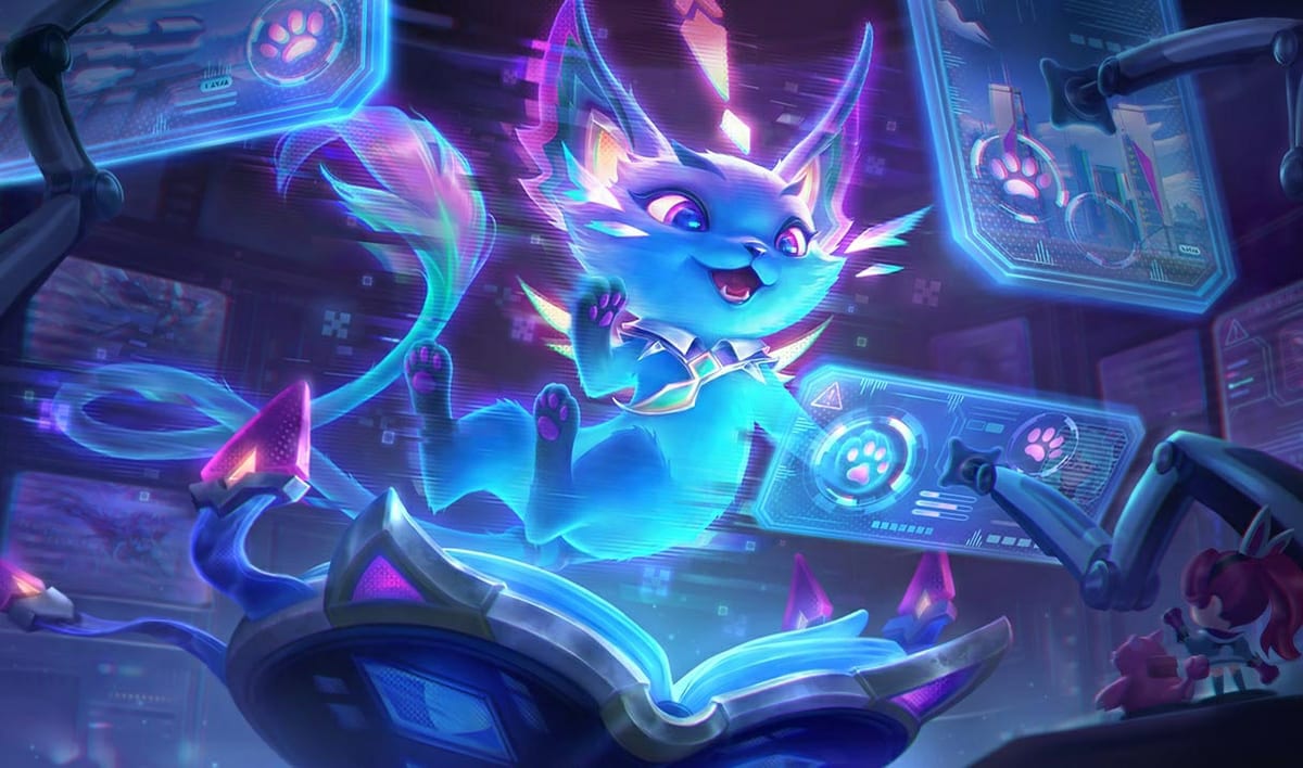 Cyber Cat Yuumi Cyber Cat Yuumi splash art