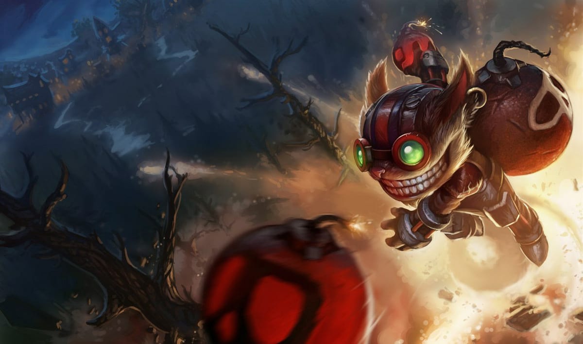 Ziggs bot lane splash art