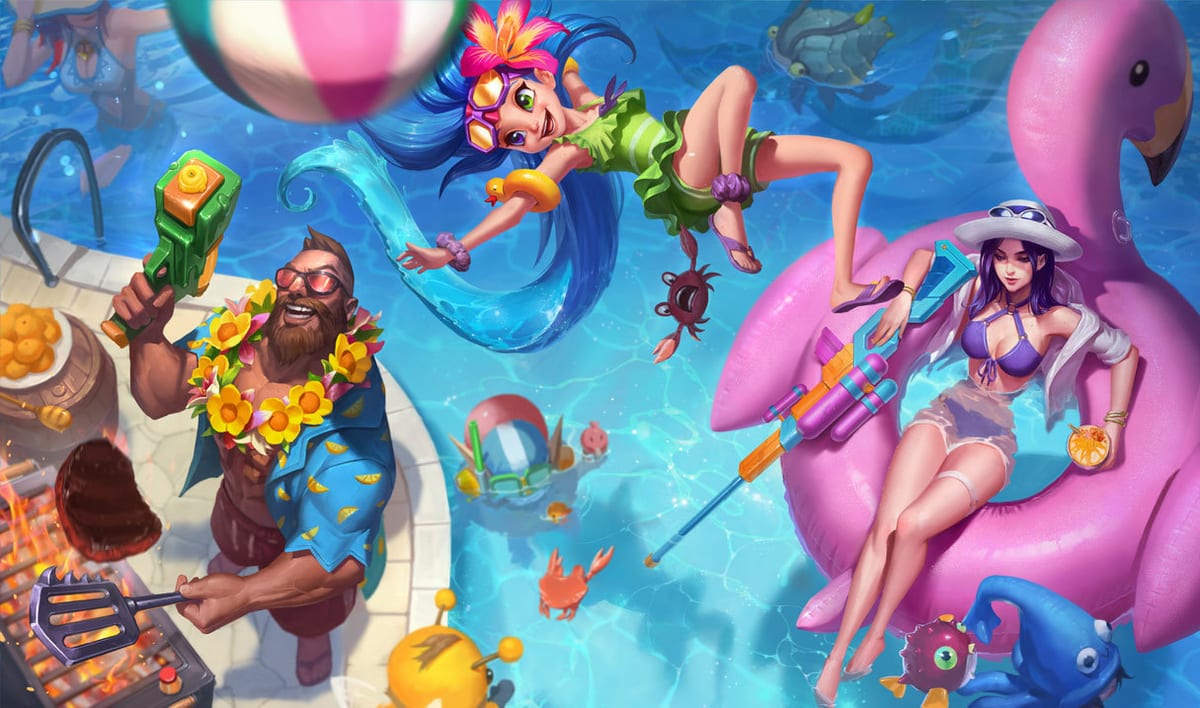 Pool Party Zoe Pool Party Zoe splash art