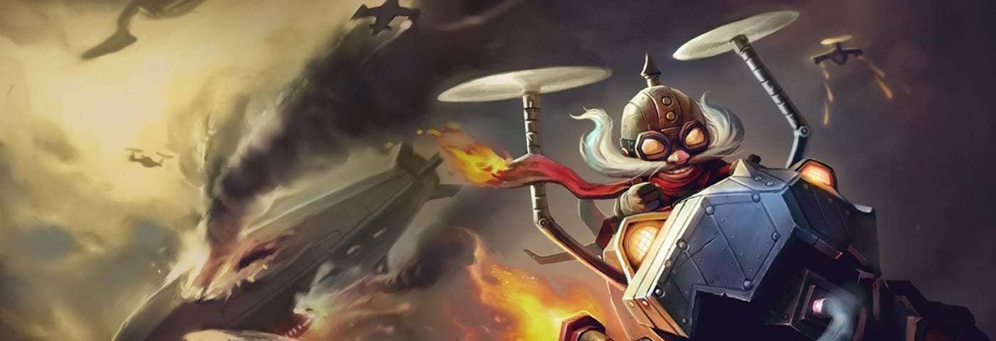 Corki splash art