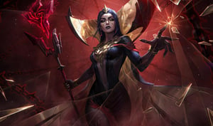 LeBlanc splash art for a post about playing League of Legends in streamer mode