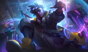 True Damage Ekko splash art from 2019
