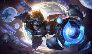 Pulsefire Ezreal splash art