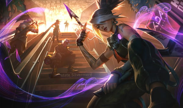 True Damage Akali splash art