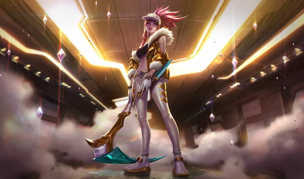 Prestige K/DA Akali splash art