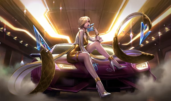Prestige K/DA Evelynn splash art