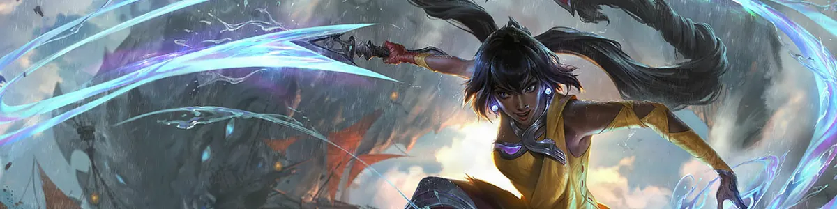 Nilah splash art banner
